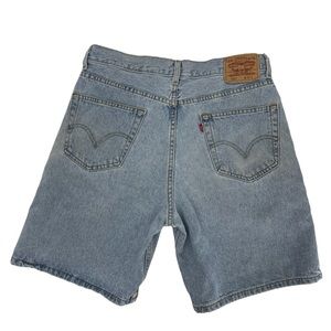 Levi’s 550 Vintage Longer Denim Shorts Size 34 Light Wash 90's Y2K Relaxed Fit